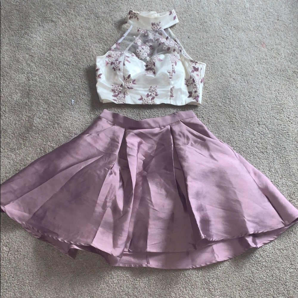 Two piece homecoming dress